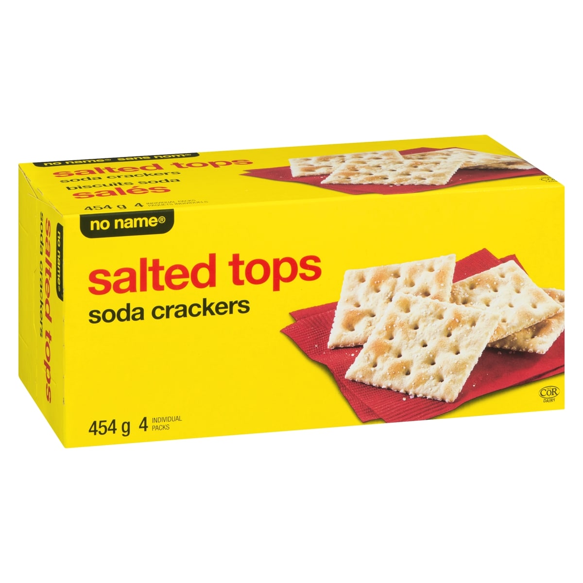 No Name Salted Tops Soda Crackers, 454 g