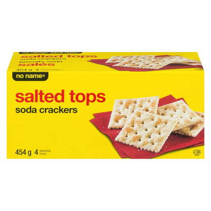No Name Salted Tops Soda Crackers, 454 g