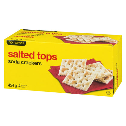 No Name Salted Tops Soda Crackers, 454 g