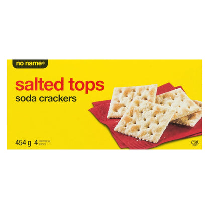 No Name Salted Tops Soda Crackers, 454 g