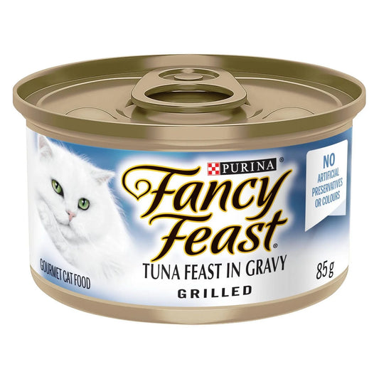 Fancy Feast Grilled Tuna in Gravy Wet Cat Food, 85 g