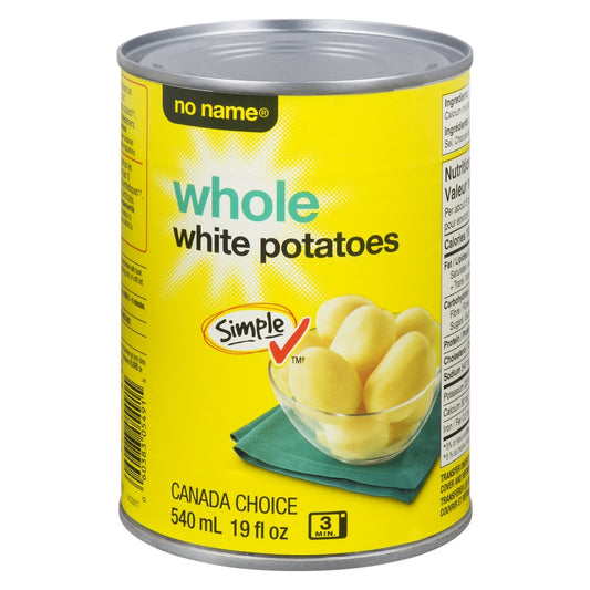 No Name Whole White Potatoes, 540 mL