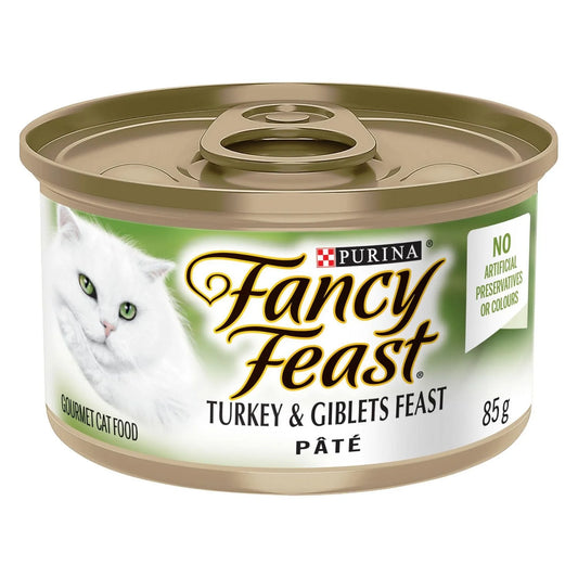 Fancy Feast Pate Turkey & Giblets Wet Cat Food, 85 g