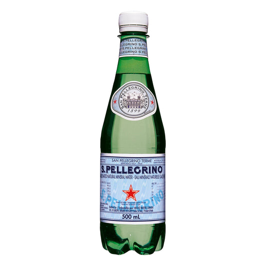 San Pellegrino Carbonated Mineral Water, 24 × 500 mL