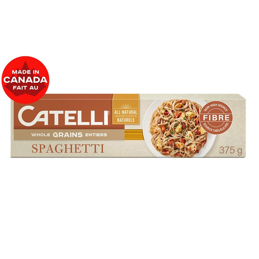 Catelli Whole Grains Spaghetti Pasta, 375 g