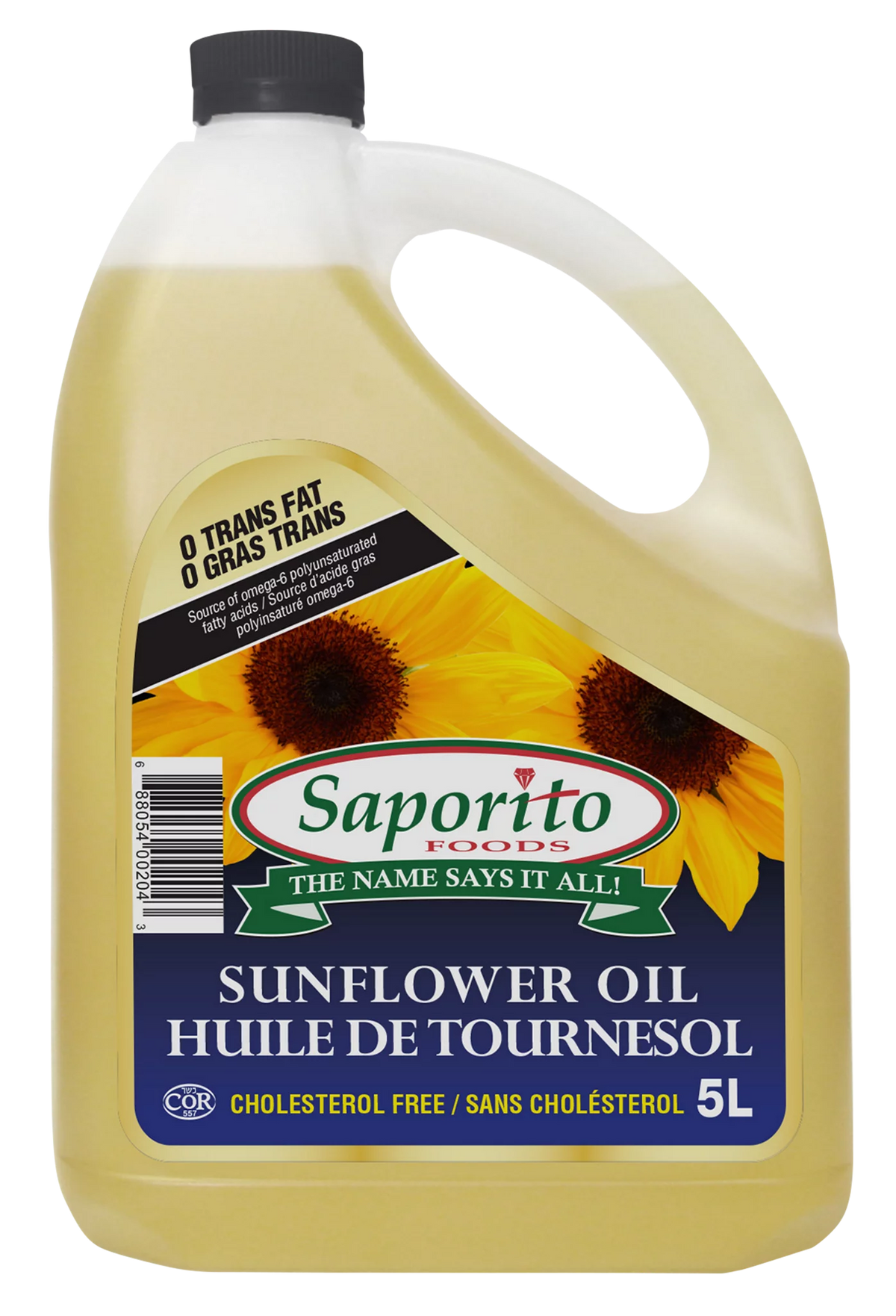 Saporito Sunflower Oil, 5 L