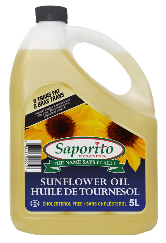 Saporito Sunflower Oil, 5 L
