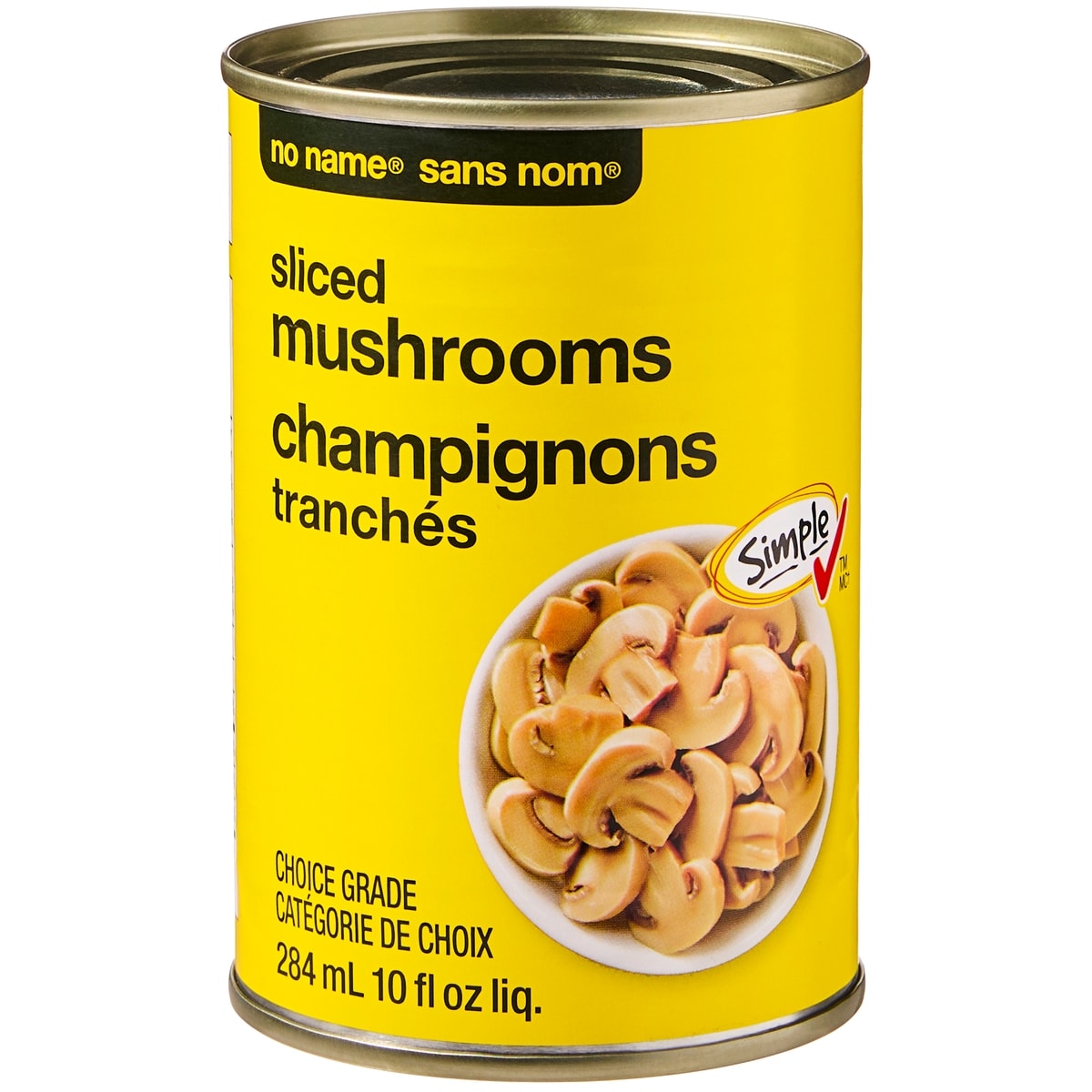 No Name Sliced Mushrooms, 284 mL
