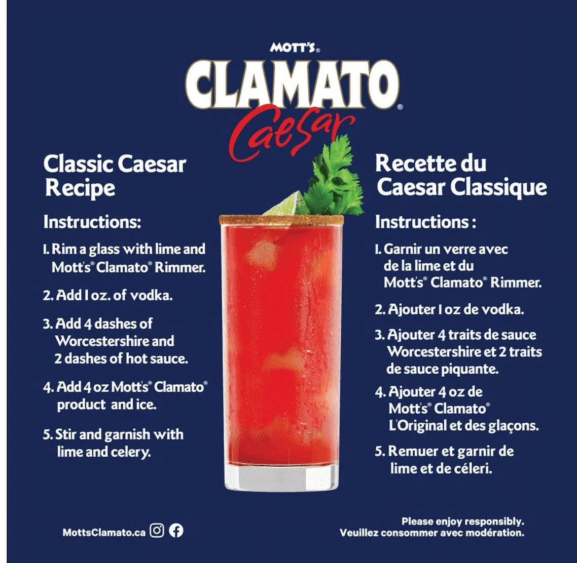 Mott's Clamato Original Caesar Mix Bottle, 1.89 L