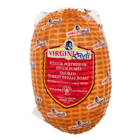 Virginia Deli Whole Smoked Turkey Breast Roast, 3.5 kg average weight