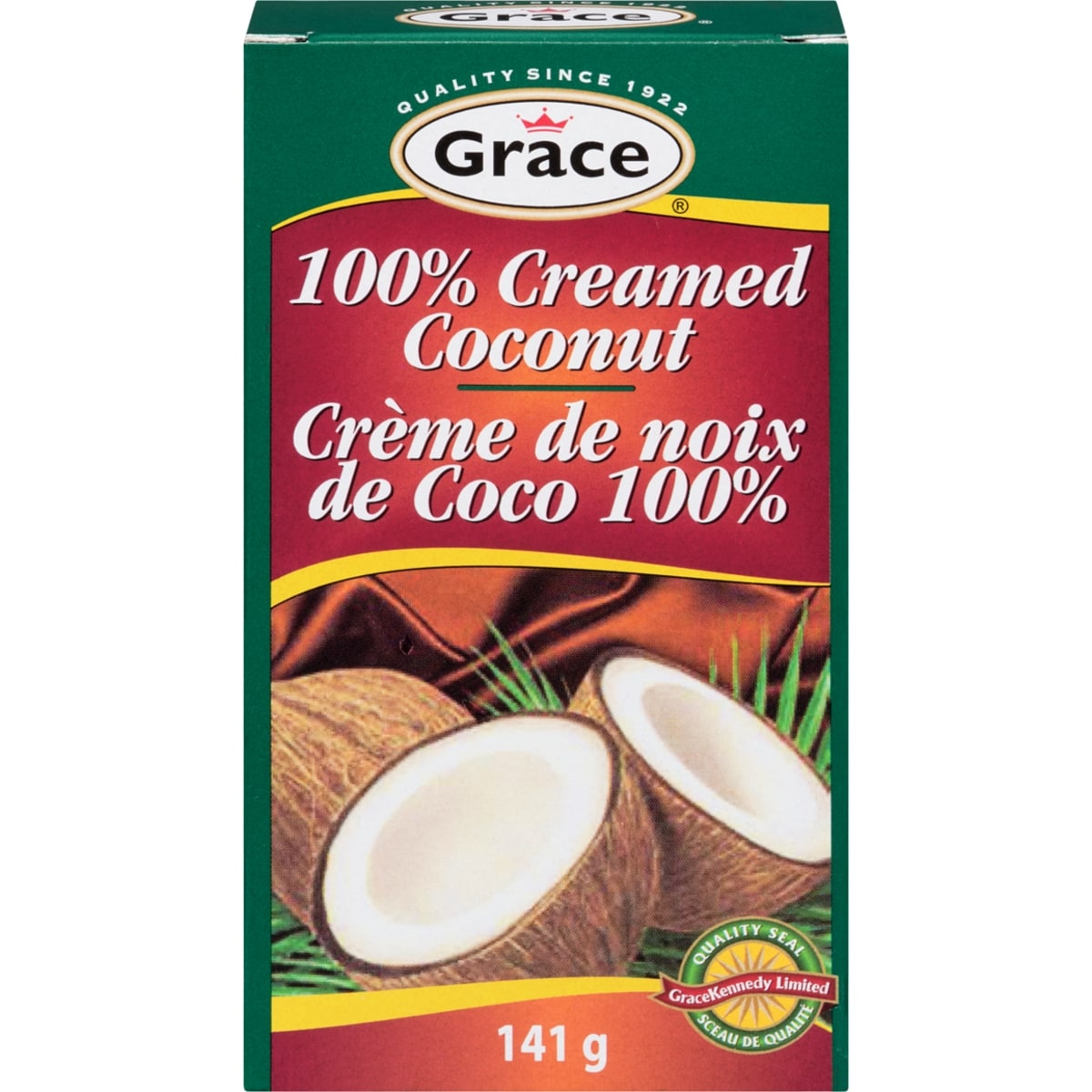 Grace Creamed Coconut, 141 g