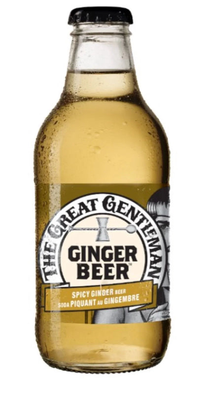 The Great Gentleman Spicy Ginger Beer Soda Bottles, 6 × 250 mL
