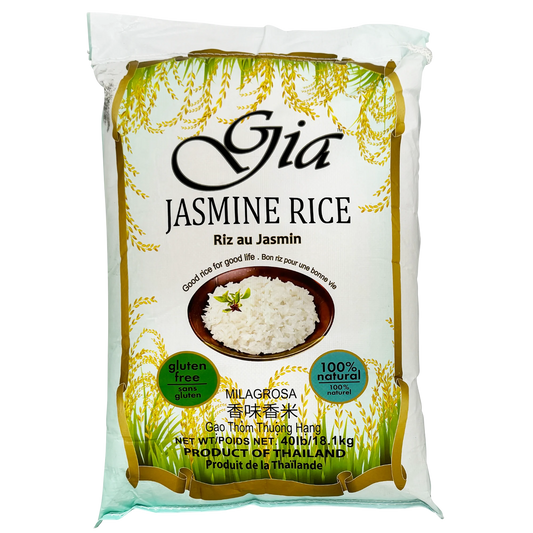 Gia Fancy Jasmine Rice, 18.1 kg