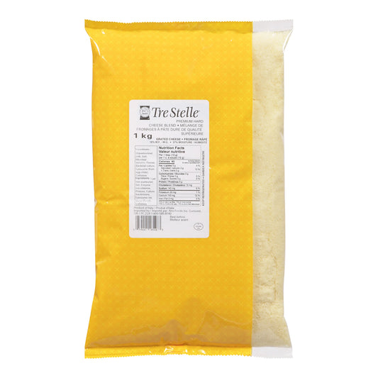 Tre Stelle Premium Hard Cheese Blend, Grated, 1 kg