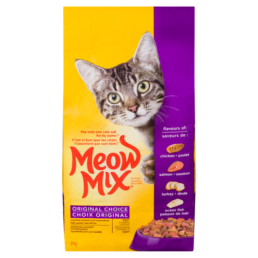 Meow Mix Original Dry Cat Food, 2 kg