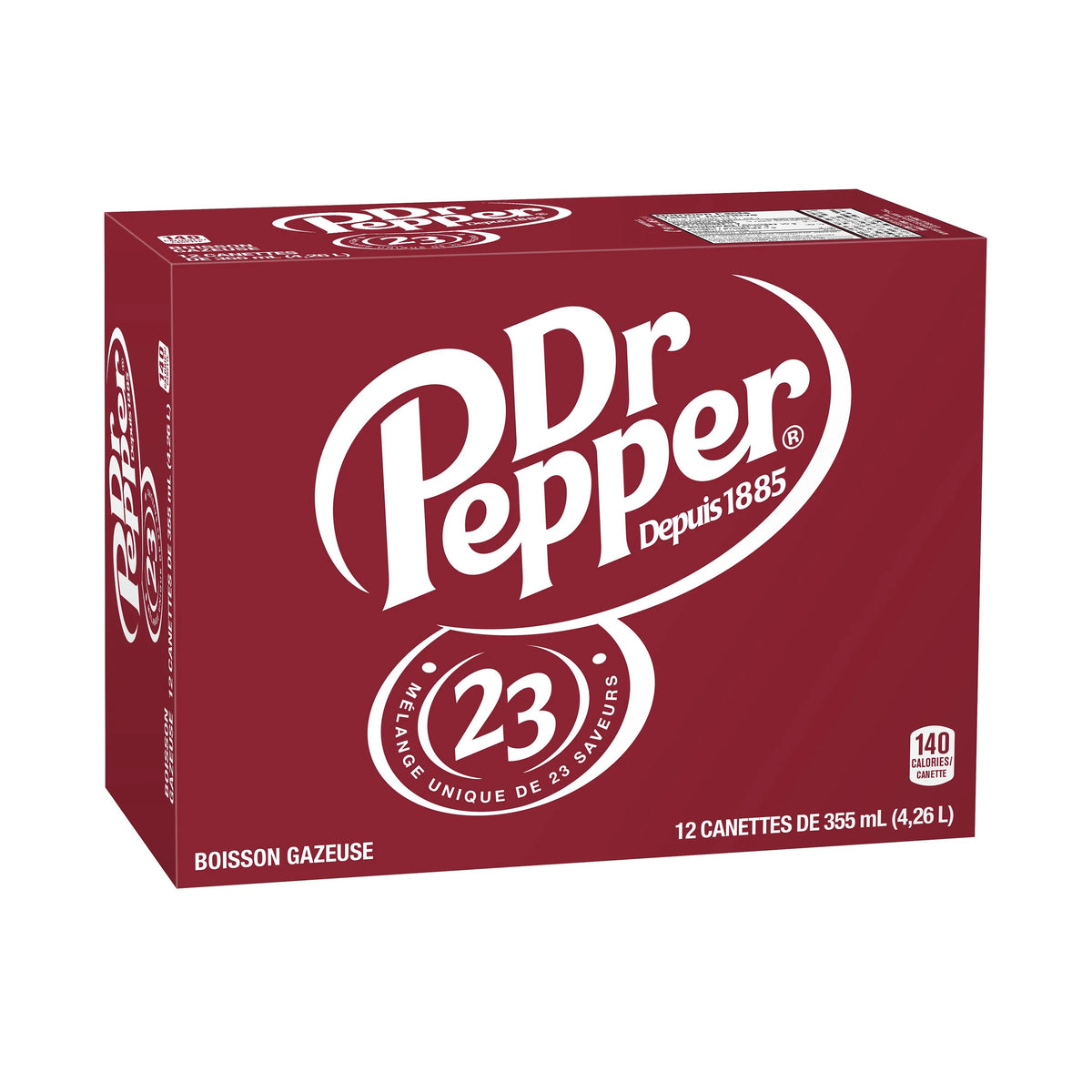 Dr Pepper Soda Cans, 12 × 355 mL