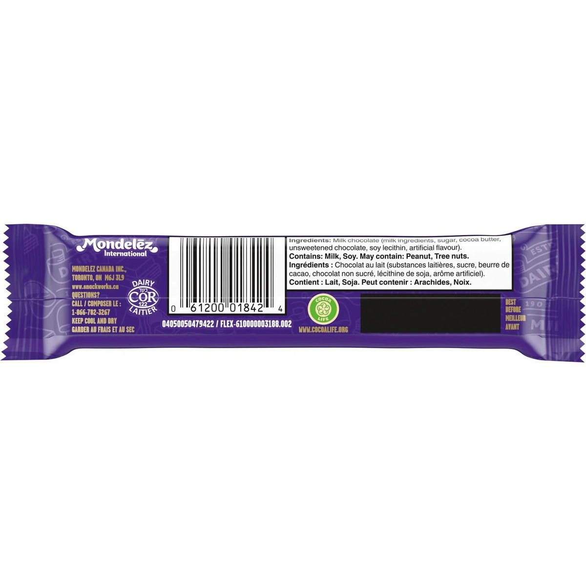 Cadbury Dairy Milk Milk Chocolate Bar, 38 g