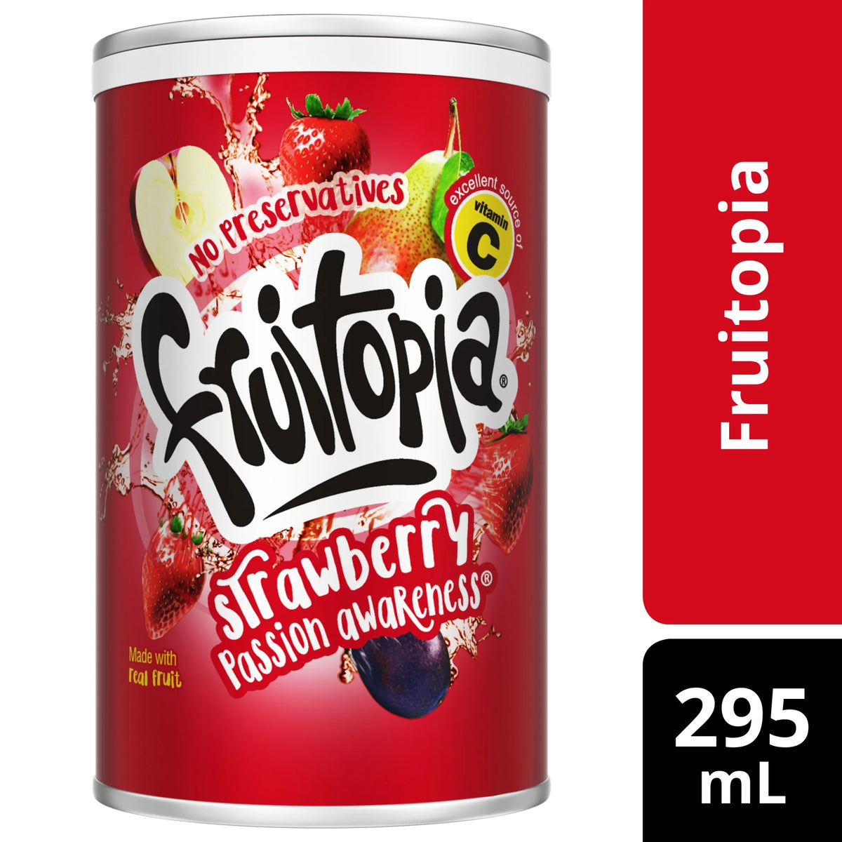Fruitopia Strawberry Passion Awareness Frozen Concentrate Can, 295 mL