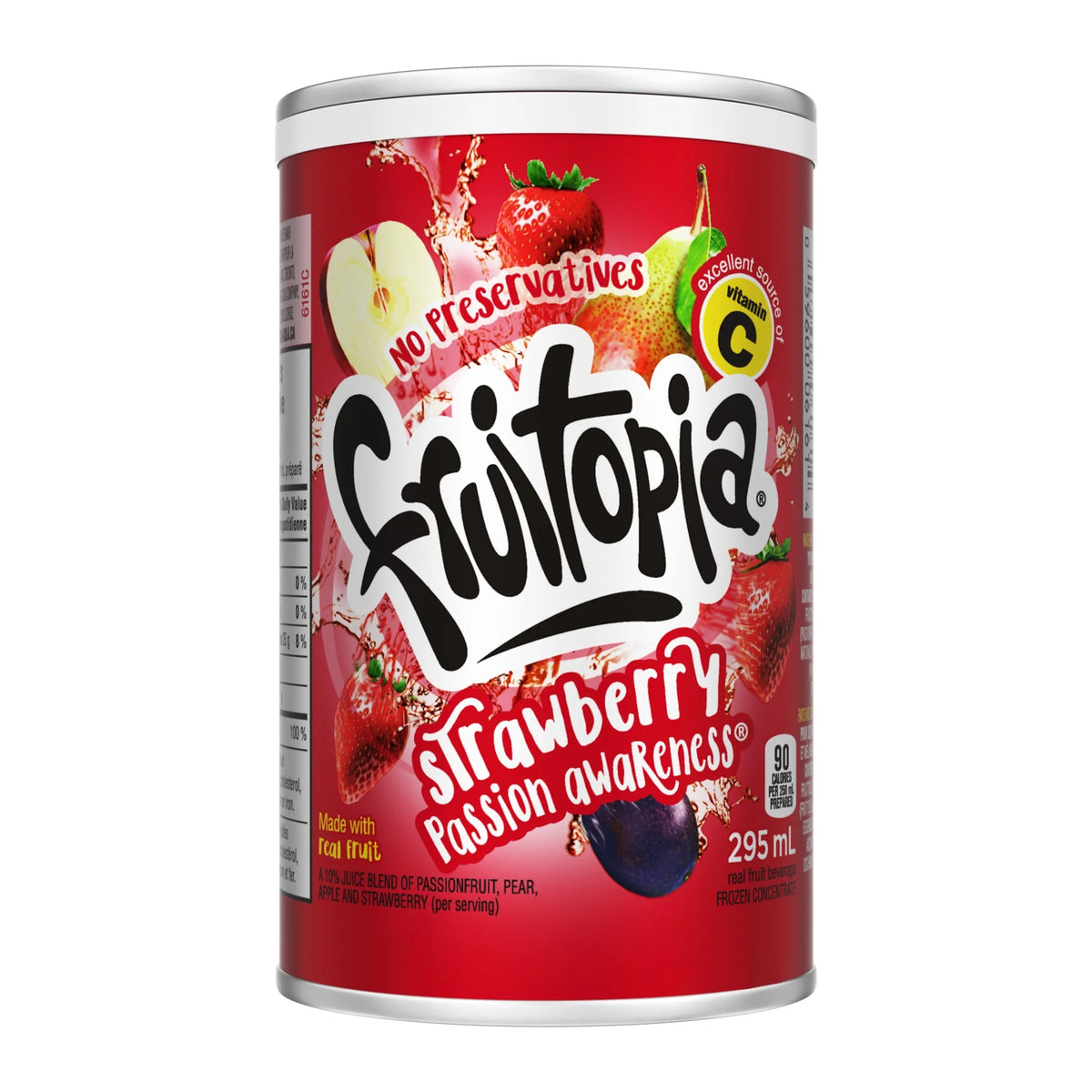 Fruitopia Strawberry Passion Awareness Frozen Concentrate Can, 295 mL