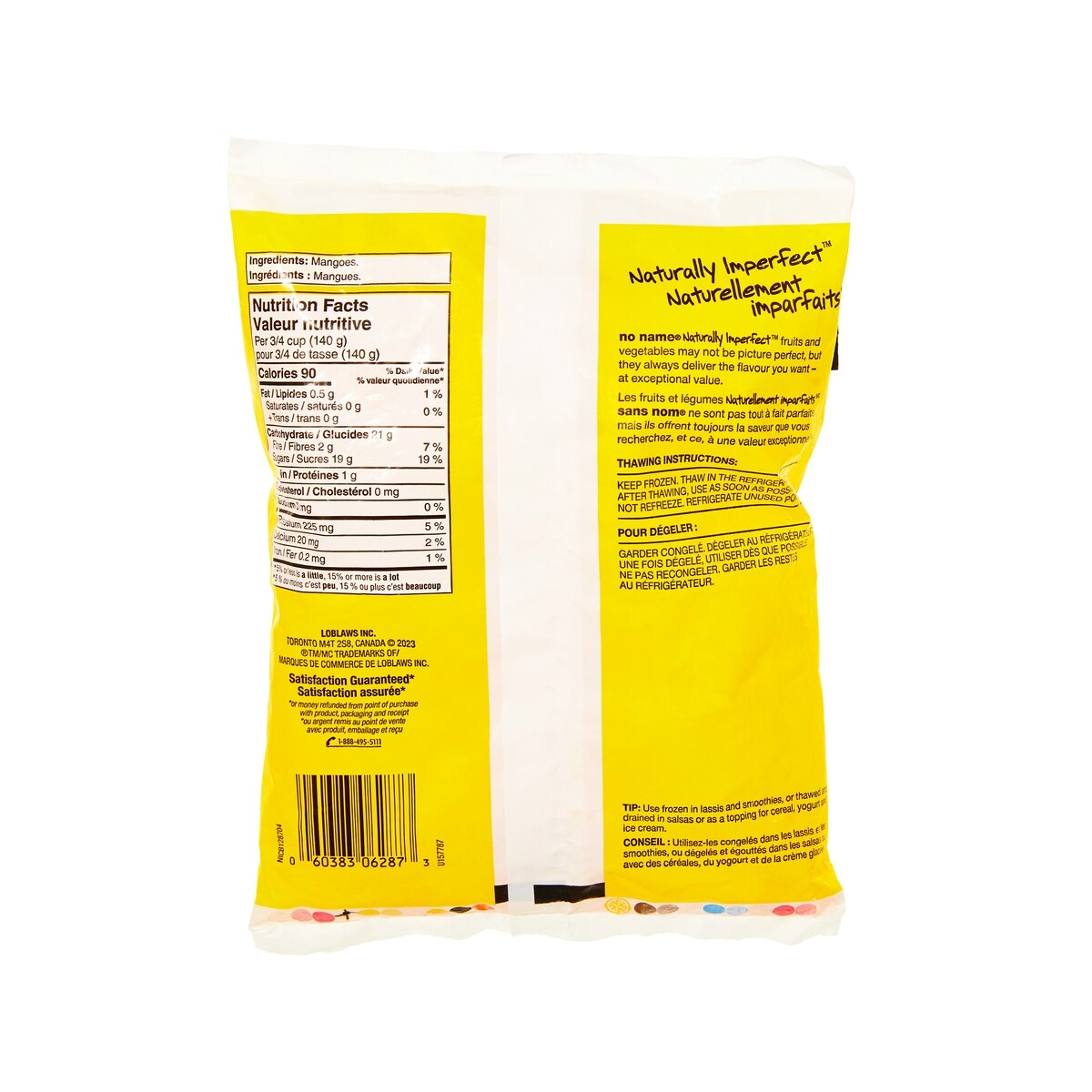 No Name Frozen Mango Chunks, 400 g