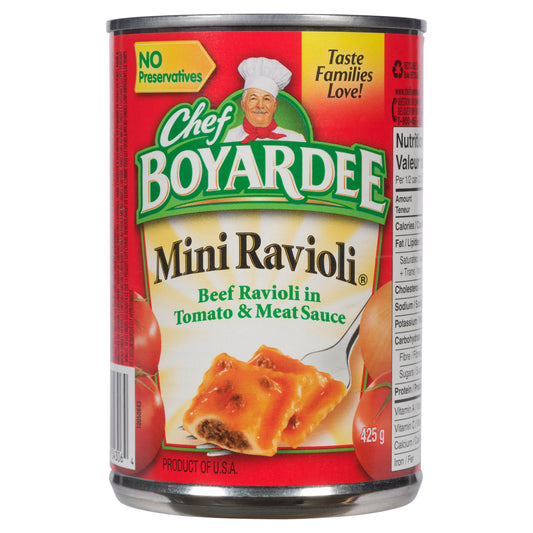 Chef Boyardee Mini Ravioli Beef, 425 g