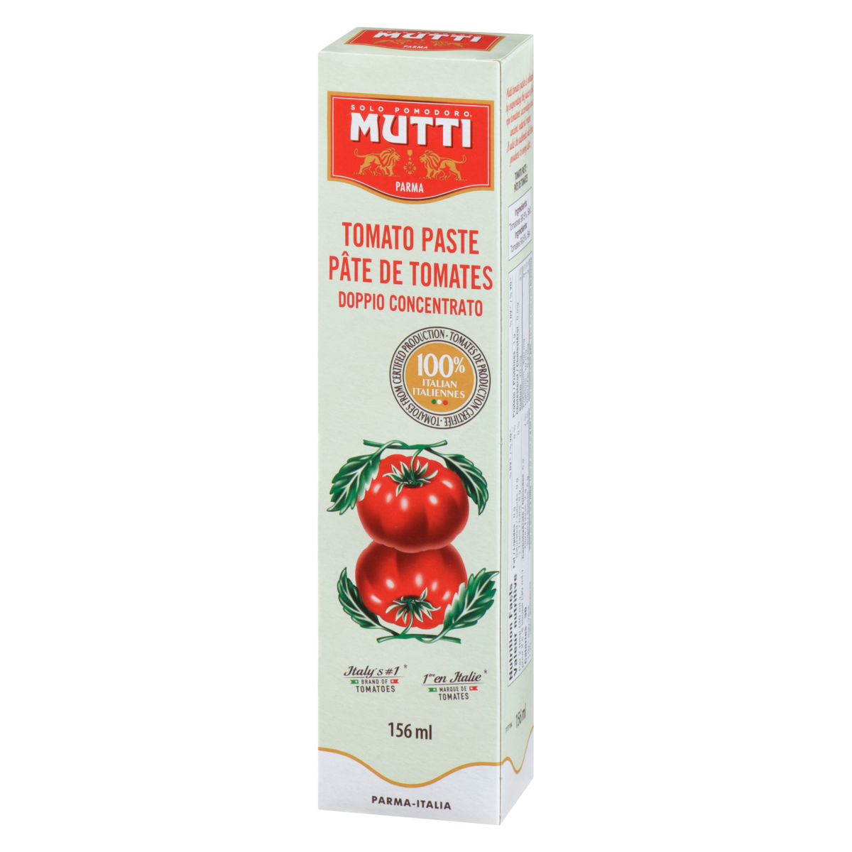 Mutti Tomato Paste Tube, 156 mL