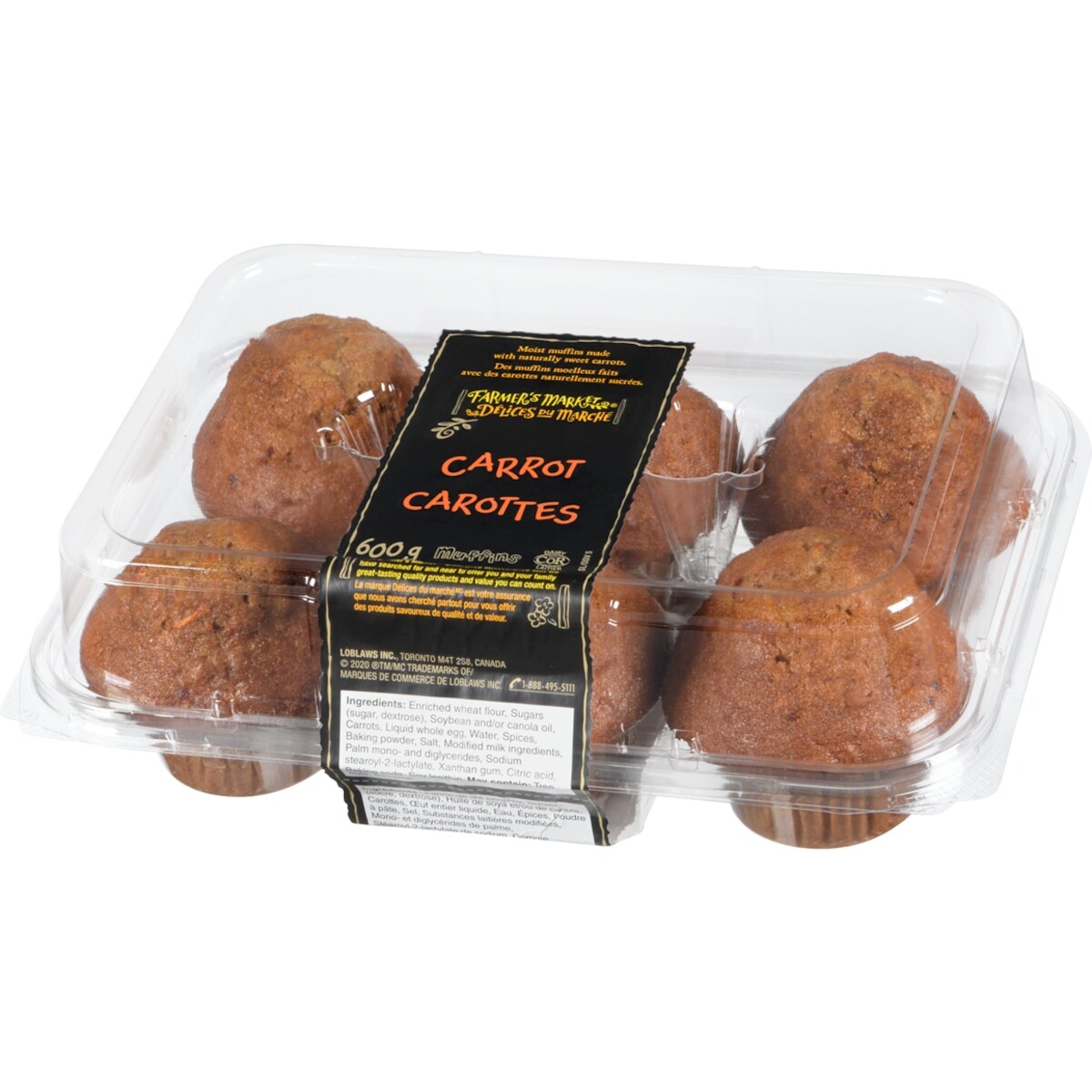 Farmer's Market Carrot Muffins, 600 g
