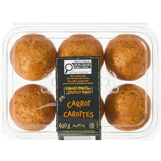 Farmer's Market Carrot Muffins, 600 g