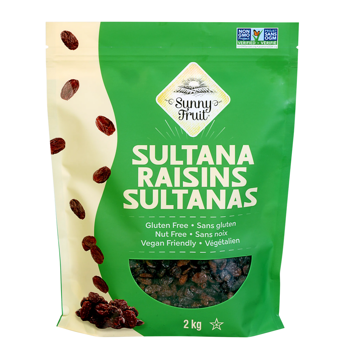 Sunny Fruit Sultana Raisins, 2 kg