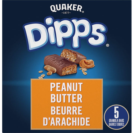 Quaker Dipps Granola Bars – Peanut Butter, 156 g