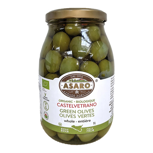 Asaro Organic Farm Organic Olives, 1 L