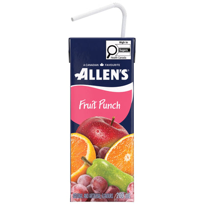 Allen's Fruit Punch Cocktail Juice Boxes, 8 × 200 mL