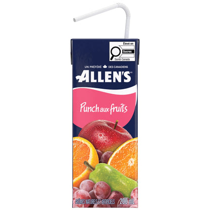 Allen's Fruit Punch Cocktail Juice Boxes, 8 × 200 mL