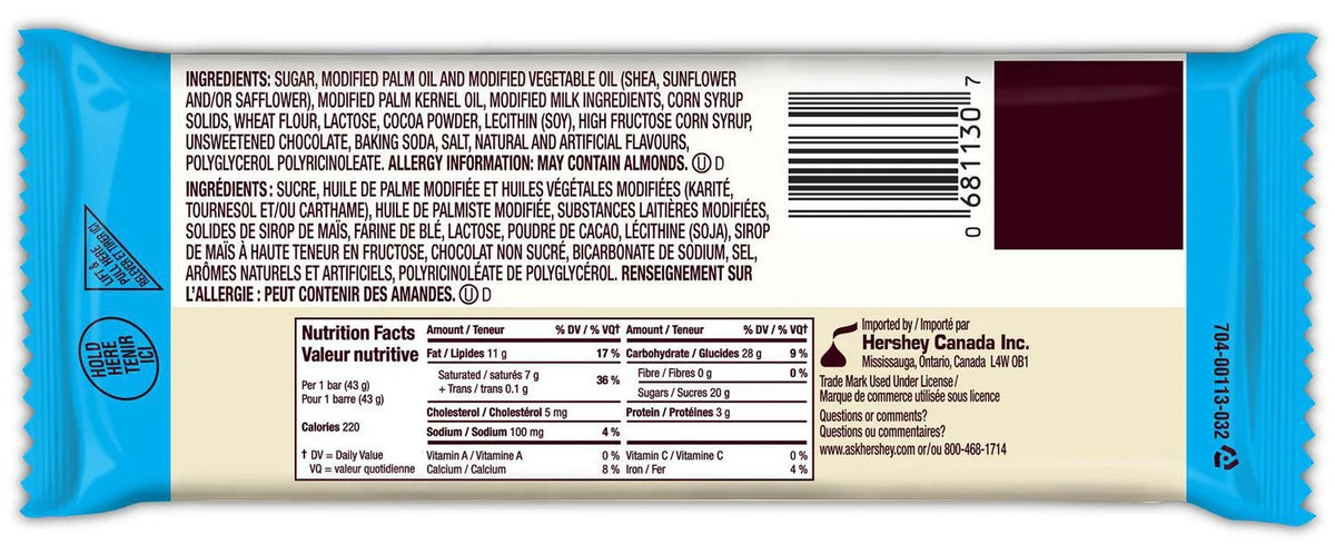 HERSHEY'S Cookies 'N' Creme Pokémon Special Edition Candy Bar, 43 g