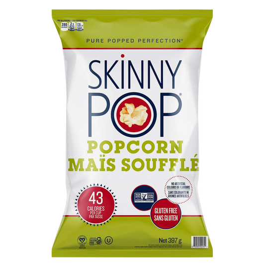 SkinnyPop Original Popcorn, 397 g
