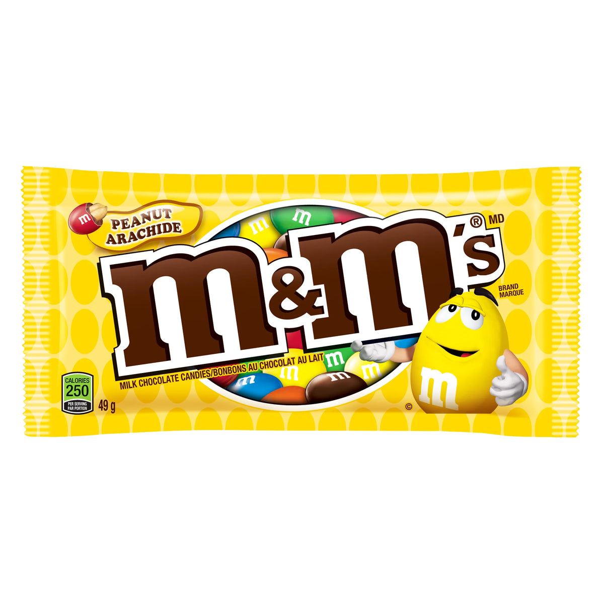 M&M's Peanuts Milk Chocolate, 24 × 49 g
