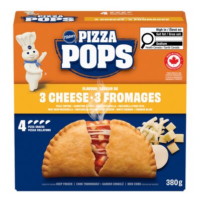 Pillsbury Frozen 3-Cheese Pizza Snacks, 380 g
