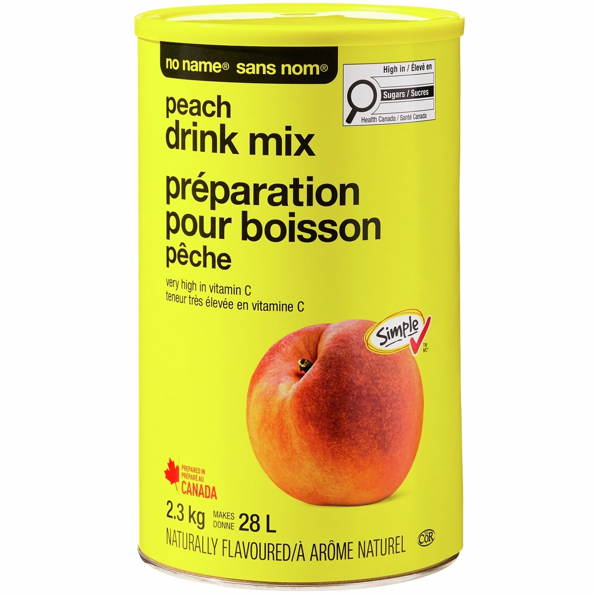 No Name Peach Drink Mix, 2.3 kg