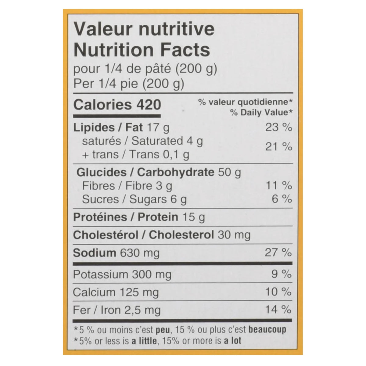 St. Hubert Frozen Chicken Pot Pie, 800 g