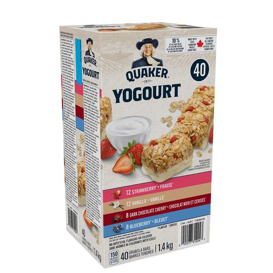 Quaker Yogurt Bars, 40 × 31 g