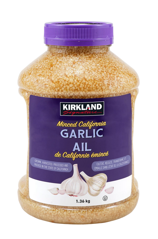 Kirkland Signature Minced California Garlic, 1.36 kg