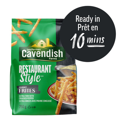 Cavendish Farms Restaurant Style Frites Extra Thin Gourmet Fries, 750 g
