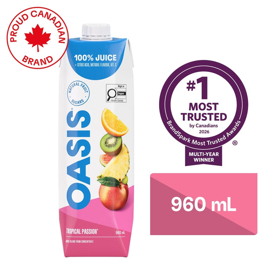 Oasis Tropical Passion Fruit Juice, 960 mL
