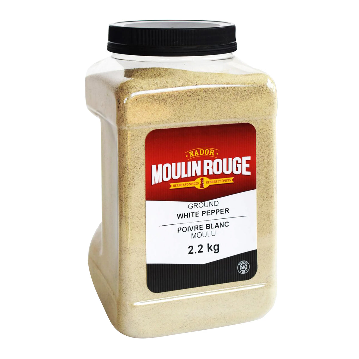 Moulin Rouge Ground White Pepper, 2.2 kg