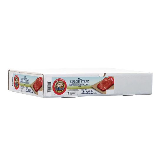 DeBoer's Frozen Canada AAA Boneless Top Sirloin Steaks, 8 × 226 g