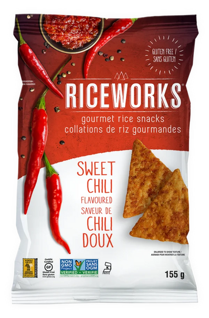 Riceworks Sweet Chili Rice Chips, 155 g