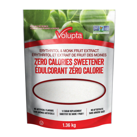 Volupta Erythritol Monk Fruit Sweetener, 1.36 kg