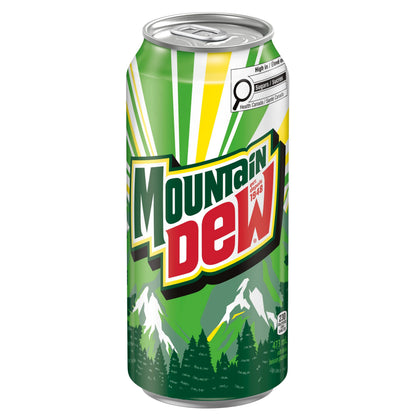 Mtn Dew Soft Drink Can, 473 mL