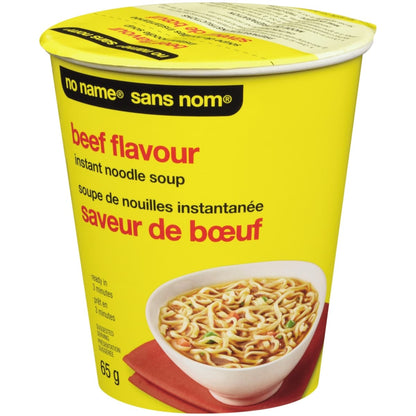 No Name Beef Flavour Instant Noodle Soup Cup, 65 g