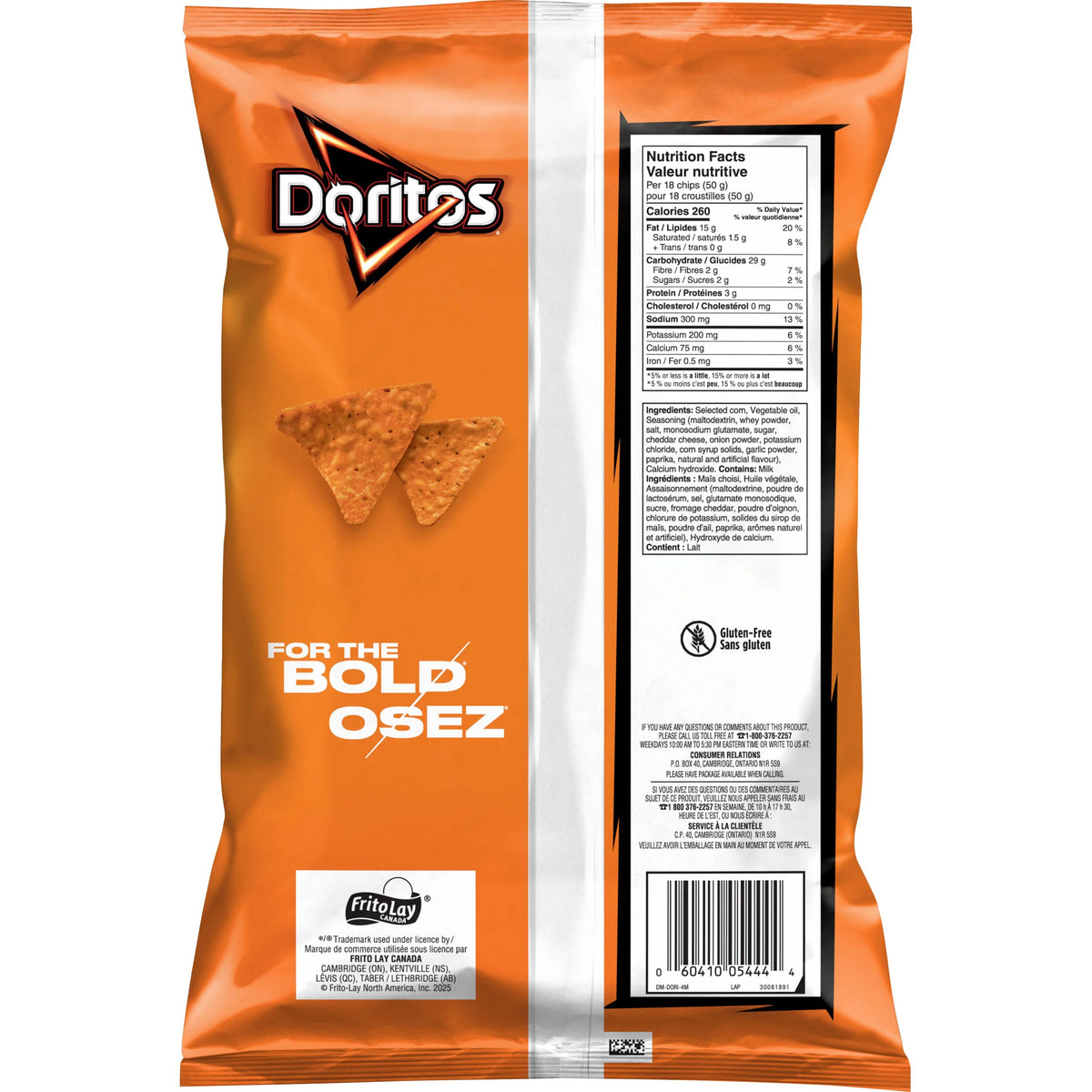 Doritos Zesty Cheese Flavoured Tortilla Chips, 235 g